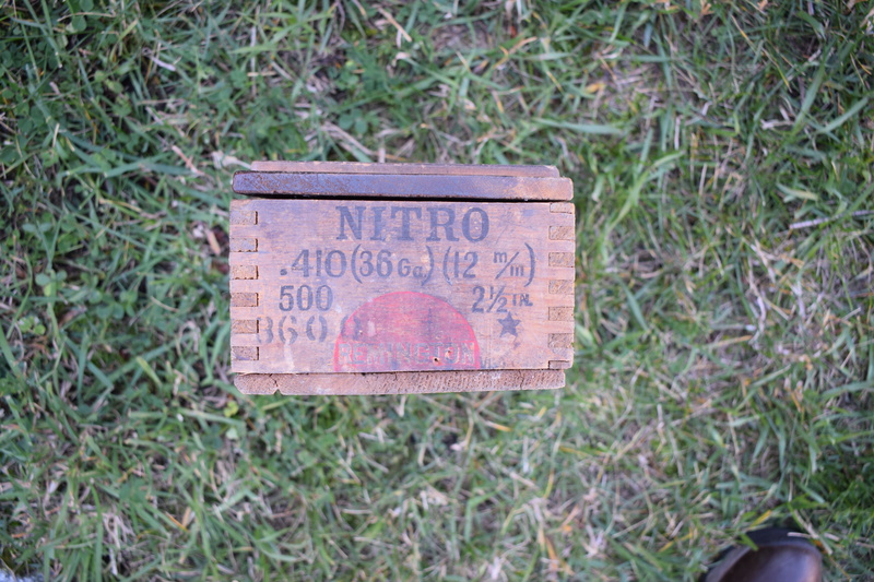 This box for eating utensils, formerly a Remington Arms cartridge box, was reworked in the summer of 1927 while I (W.H. Bolles) was a ranger on the South Fork of the Salmon River district, using hinges and screws from an obsolete telephone.