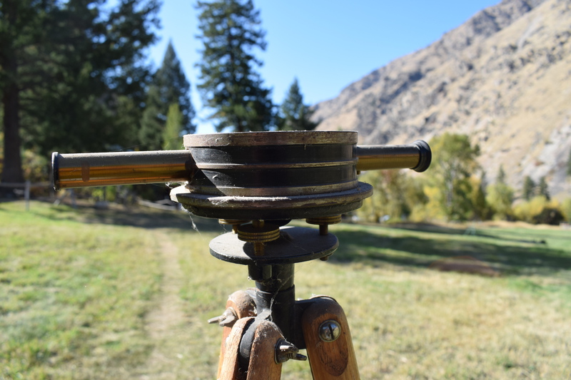 Brass Surveying Instrument on Tripod. Bostrom-Brady MFG.CO.Atlanta GA