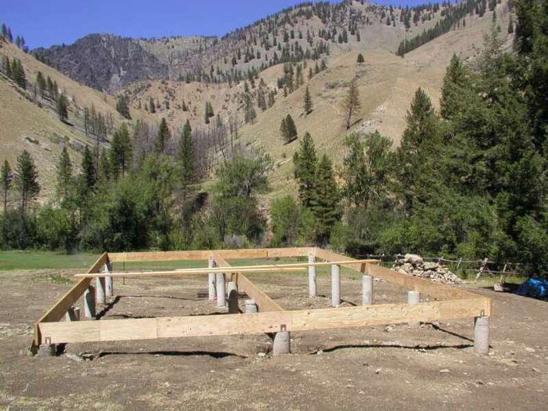 On July 9th, "Microlam" rim joists were temporarily set in place to check for levelness.