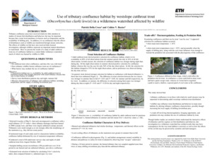 Use of tributary confluence habitat by westslope cutthroat trout (Oncorhynchus clarki lewisi) in a wilderness watershed affected by wildfire