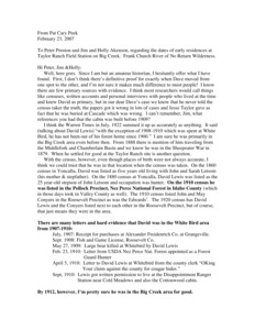 Pat Cary Peek Research Findings