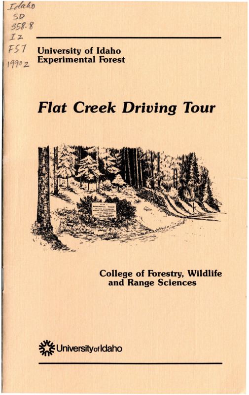 Historical informational booklet describing a tour around the UIEF highlighting historical points, management activities, and ecosystems.