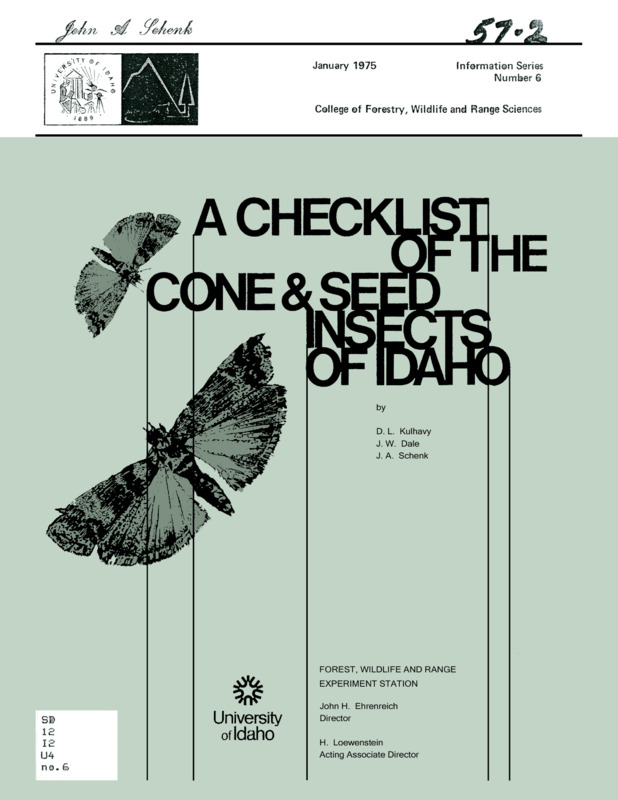 Introduction to a publication on seed and cone insects of Idaho.