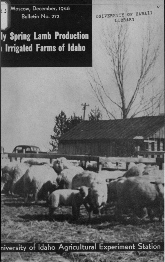 Idaho Agricultural Experiment Station,  Bulletin No. 272, 1948
