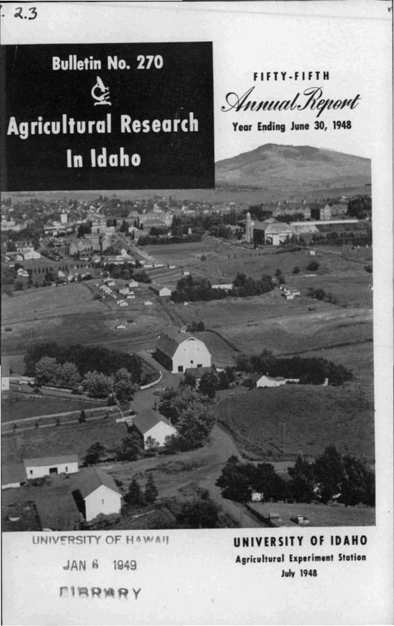 Idaho Agricultural Experiment Station,  Bulletin No. 270, 1948