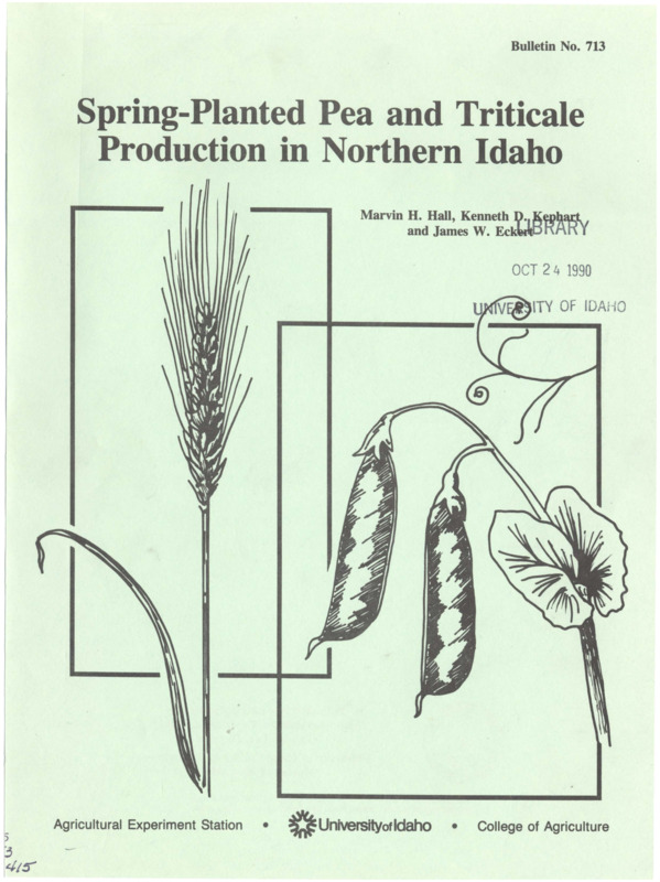 8 p., Agricultural Experiment Station, Bulletin No. 713, June 1990.