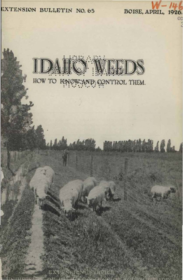 University of Idaho, College of Agriculture, Extension Division, Extension bulletin No. 065, 1926.