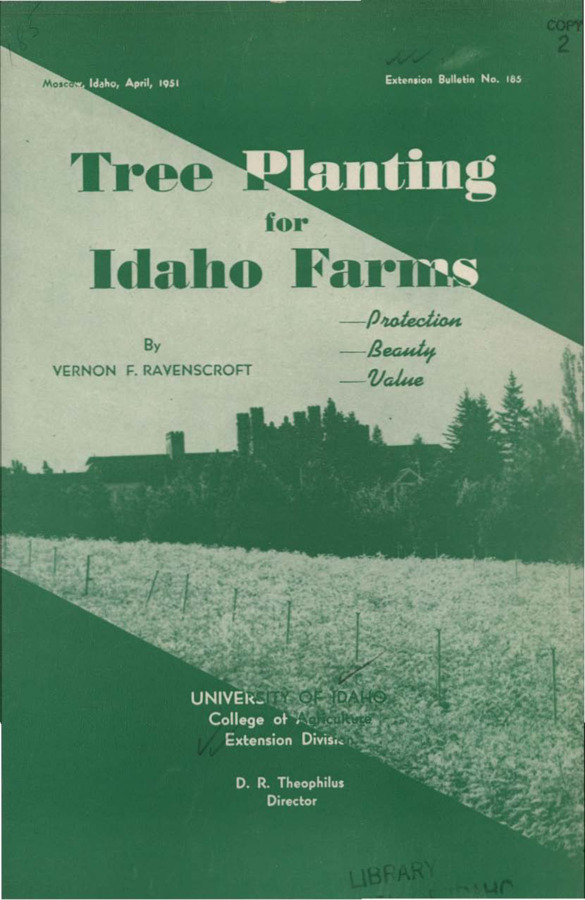University of Idaho, College of Agriculture, Extension Division, Extension bulletin No. 185, 1951.