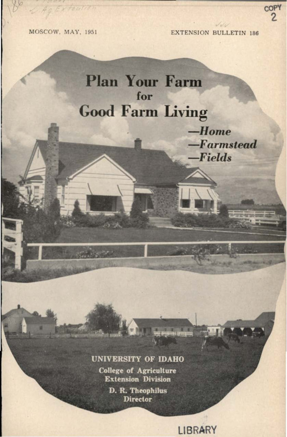 University of Idaho, College of Agriculture, Extension Division, Extension bulletin No. 186, 1951.