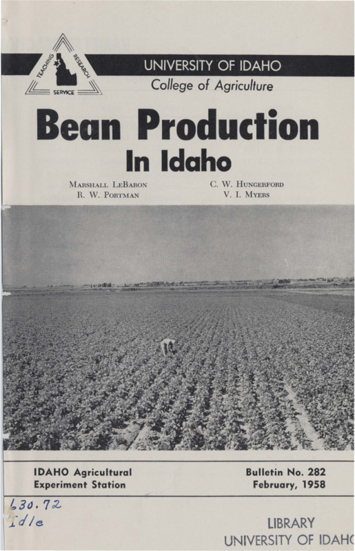 24 p., Idaho Agricultural Experiment Station, Bulletin 282, February 1958.