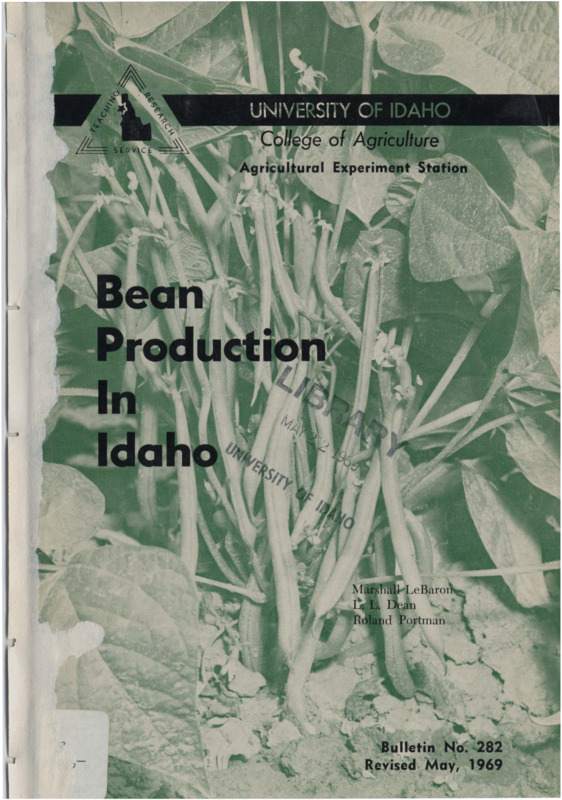 27 p., Idaho Agricultural Experiment Station, Bulletin 282, May 1969.