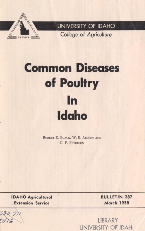 8 p., Idaho Agricultural Extension Service, Bulletin 287, March 1958.