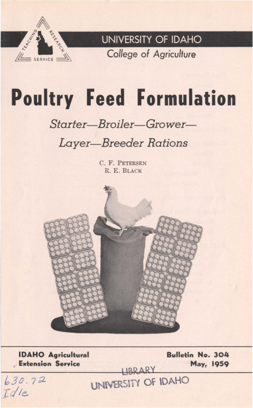 16 p., Idaho Agricultural Extension Service, Bulletin 304, May 1959.