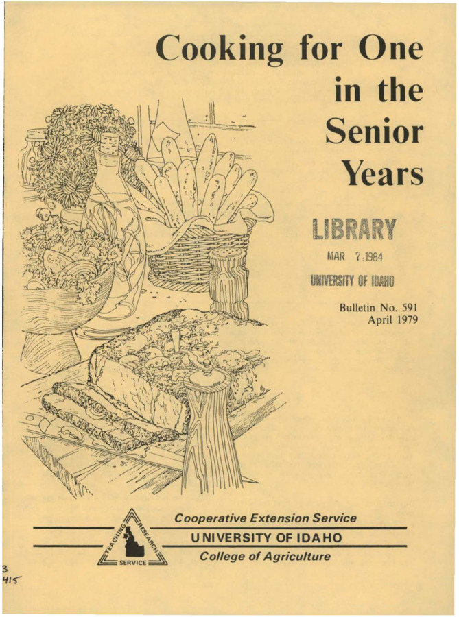 Bulletin no. 591 Moscow, Idaho :University of Idaho, College of Agriculture,1979.    7 p. ;29 cm.  "" ... based on Oregon State University extension bulletin 828, with slight revisions by Esther Wilson ...""--P. [4] of cover.
