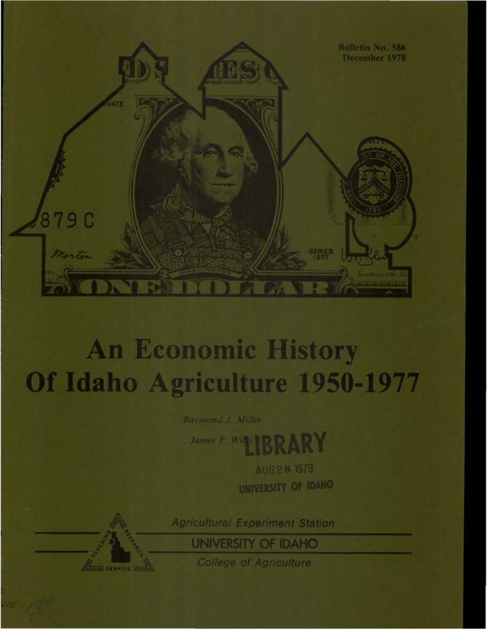 Bulletin no. 586 Moscow :Agricultural Experiment Station, University of Idaho, College of Agriculture,1978.  Raymond J. Miller, James P. Wiley.  20 p. :ill. ;29 cm.
