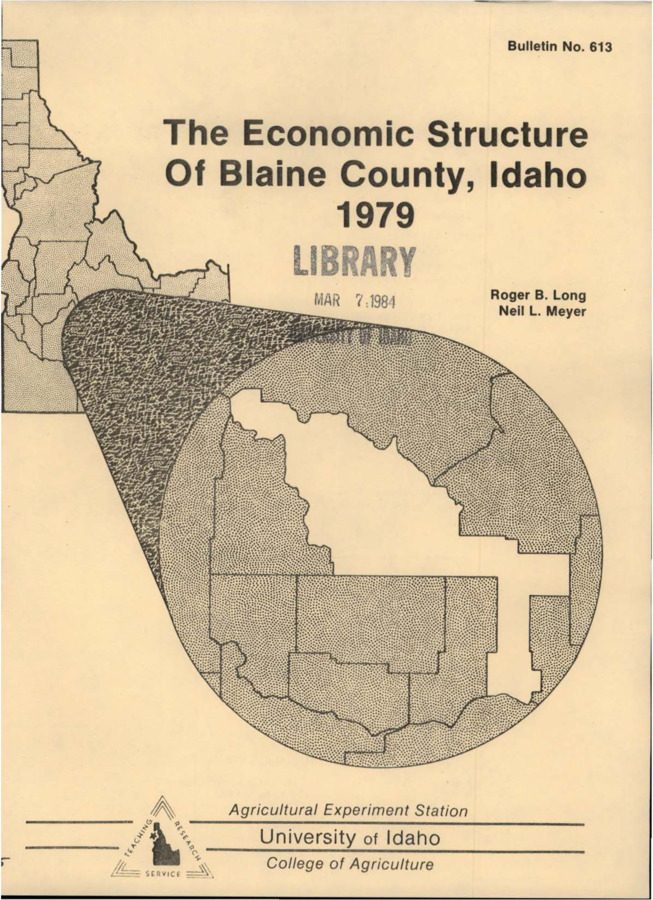 Bulletin no. 613 Moscow, Idaho :University of Idaho, College of Agriculture,1982.  Roger B. Long, Neil L. Meyer.  19 p. :forms, 1 map ;28 cm.  Cover title.