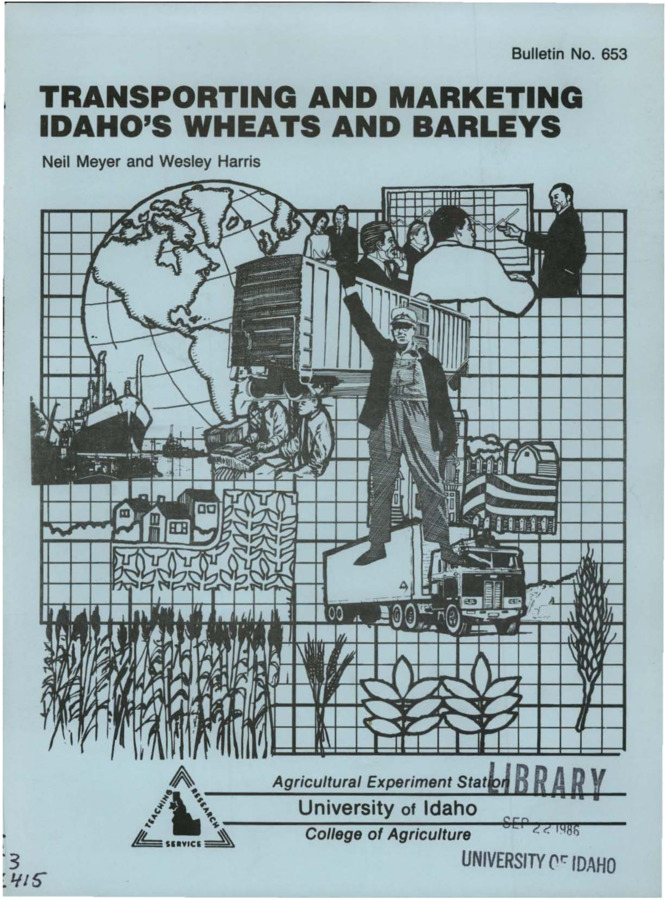 Bulletin no. 653 [Moscow, Idaho] :Agricultural Experiment Station, University of Idaho, College of Agriculture,[1986]  Neil Meyer and Wesley Harris.  7, [1] p. ;28 cm.  Cover title.