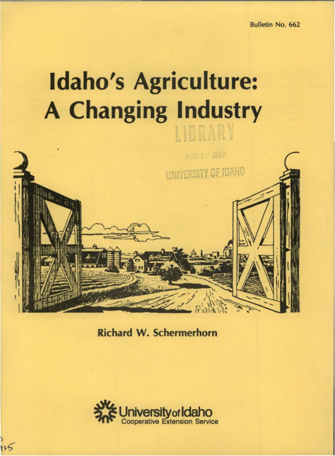 Bulletin no. 662 [Moscow, Idaho] :Cooperative Extension Service, University of Idaho, College of Agriculture,[1986]  Richard W. Schermerhorn.  7 p. ;28 cm.  Cover title.