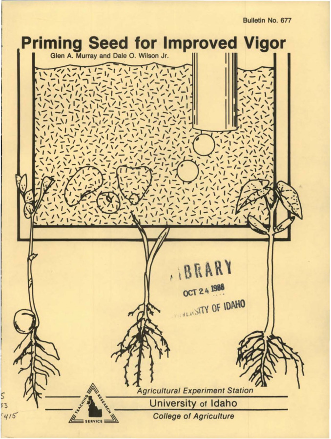 Bulletin no. 677 [Moscow, Idaho] :Agricultural Experiment Station, University of Idaho, College of Agriculture,[1987]  Glen A. Murray and Dale O. Wilson, Jr.  7 p. :ill. ;28 cm.  Cover title.