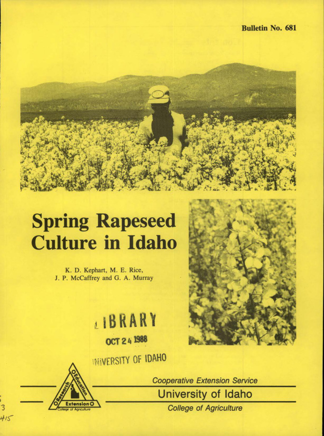 Bulletin no. 681 [Moscow, Idaho] :Cooperative Extension Service, University of Idaho, College of Agriculture,[1988]  K.D. Kephart ... [et al.].  10 p. :ill. ;28 cm.  Cover title.