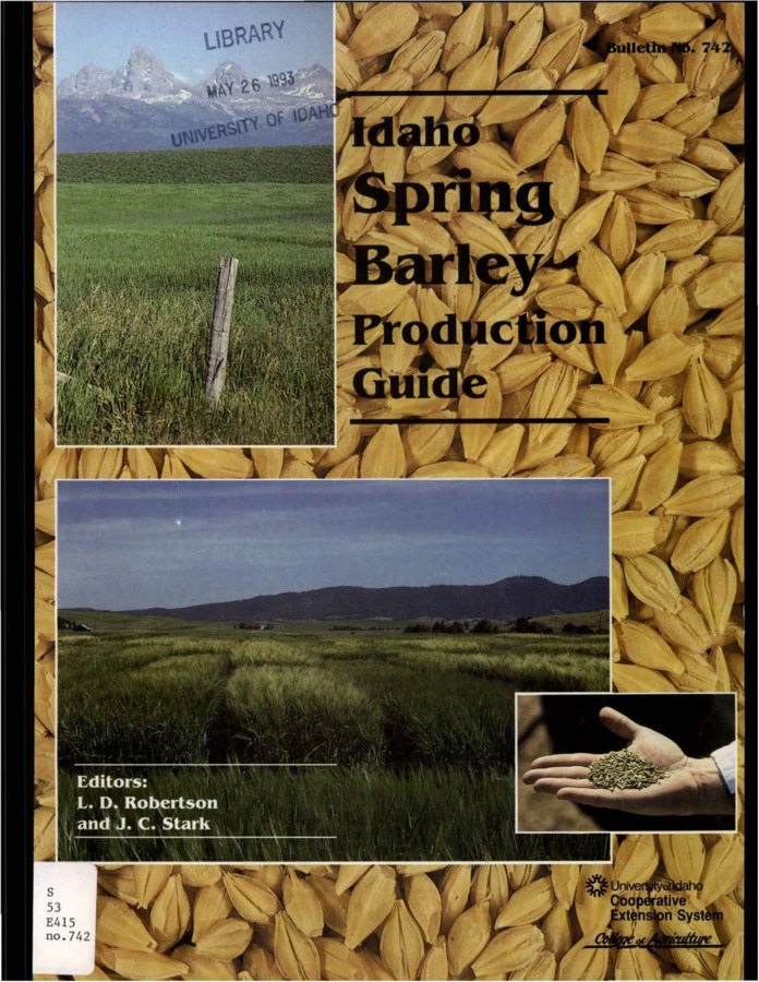 Bulletin no. 742 Moscow, Idaho :University of Idaho, College of Agriculture, Cooperative Extension System, 1992-01-01. Author(s): Robertson, L.D.; Stark, J.C.