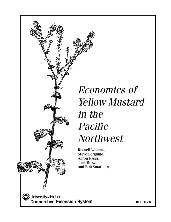 Bulletin no. 826 Moscow, Idaho :University of Idaho, College of Agriculture, Cooperative Extension System, 2000-06-01. Author(s): Withers, Russell; Berglund, Steve; Esser, Aaron; Brown, Jack; Smathers, Bob