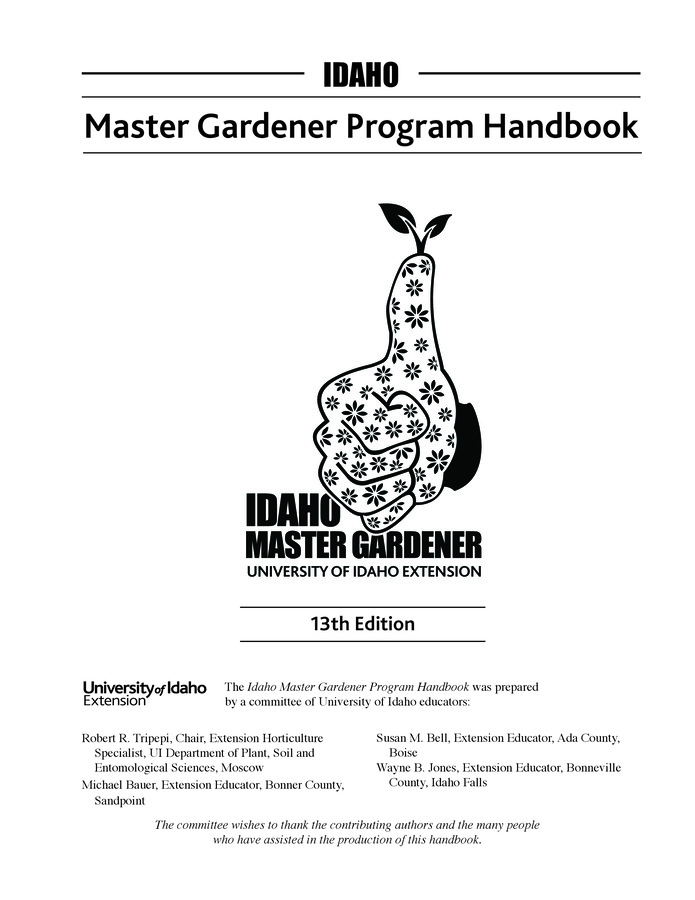 Gardeners throughout Idaho use this basic gardening handbook as their text in the popular Master Gardener classes. The 24 how-to chapters cover everything from soil fertility to insect management. Gardeners use the large three-ring notebook to add specialized and localized information.
