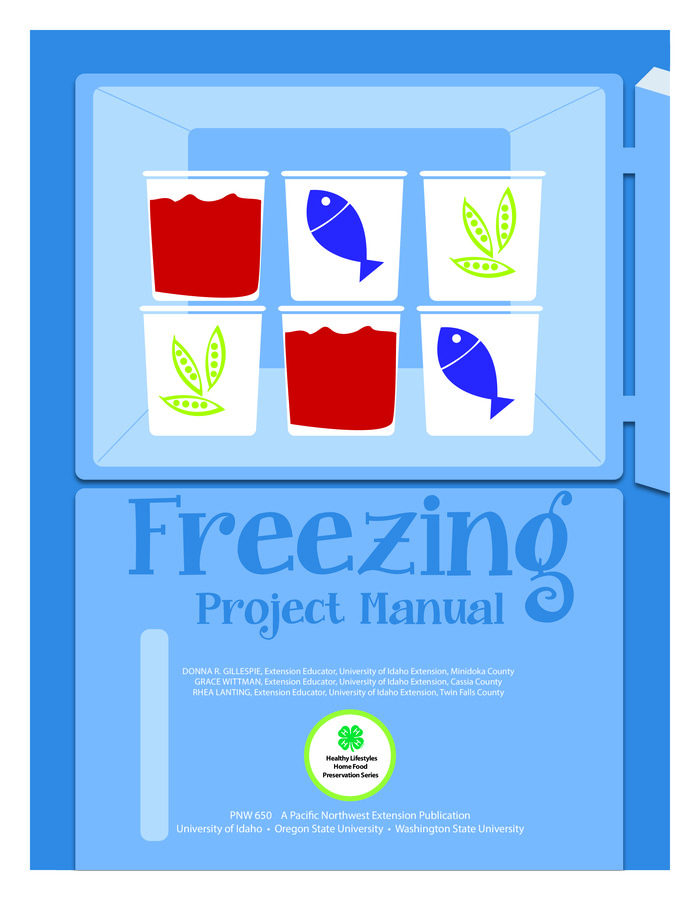 For ages 8-18, the freezing project manual covers the basics of healthy eating and food safety and specific instructions for freezing fruits; juices; vegetables; meat, fish, and poultry; and convenience foods such as pizza. Sixteen hands-on activities engage youth in freezing a variety of foods and using frozen foods in recipes, menus, and taste tests. Each activity concludes with questions for further learning. The manual follows USDA food-preservation guidelines.  Other manuals in the series deal with drying (ages 8-18), boiling water canning (ages 8-18), and pressure canning (ages 14-18).