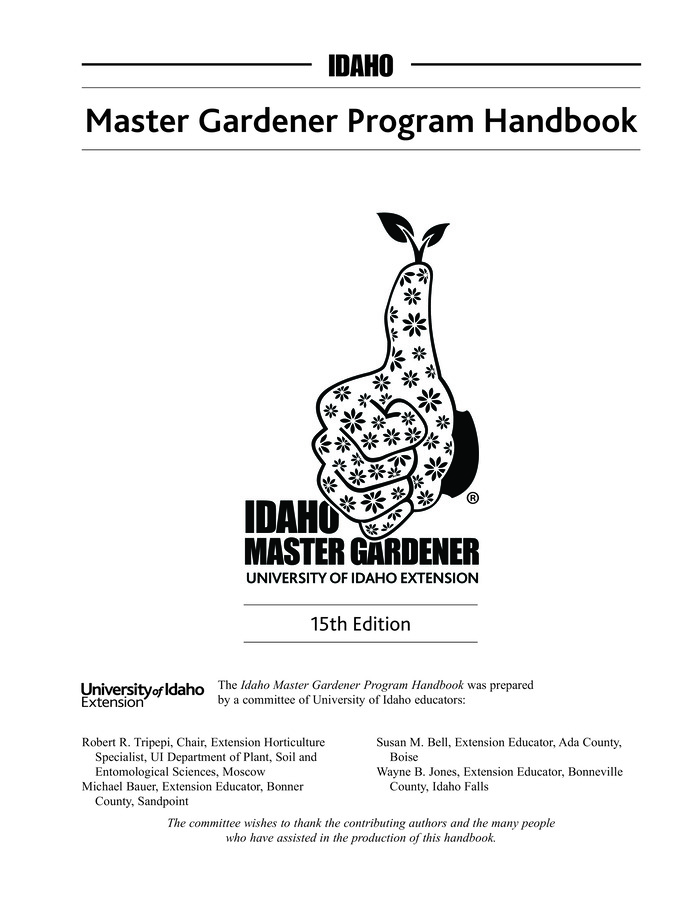 Gardeners throughout Idaho use this basic gardening handbook as their text in the increasingly popular Master Gardener classes. The 24 how-to chapters cover everything from soil fertility to insect management. Gardeners use the large three-ring notebook to add specialized and localized information.