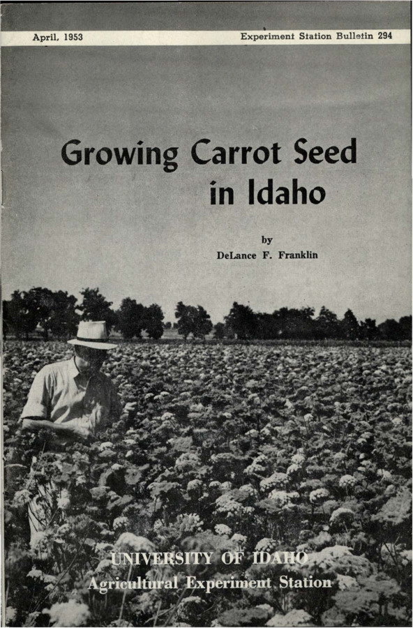 Idaho Agricultural Experiment Station,  Bulletin No. 294.