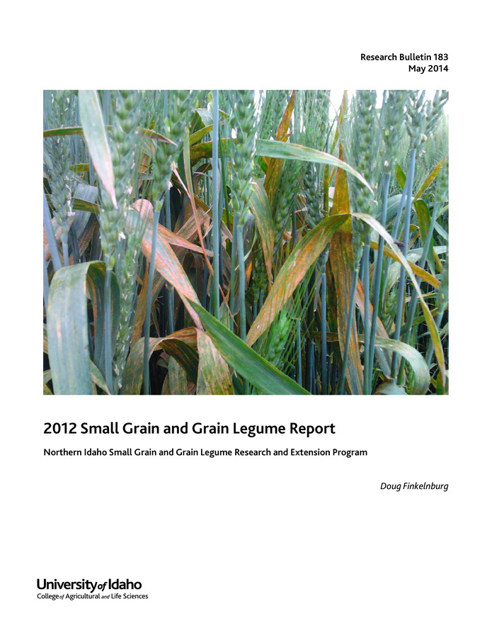 Summarizes the performance of winter wheat, spring wheat, winter barley, spring barley, dry pea, lentil, and chickpea cultivars tested in trials conducted at eight test sites in  Lewis, Nez Perce, Latah, Benewah, and Boundary counties in the 2011-12 crop season.