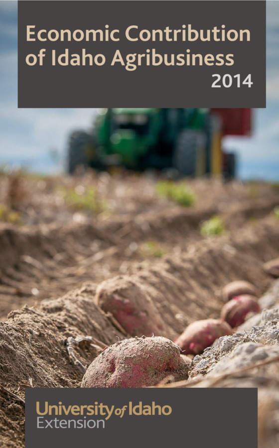 Idaho agribusiness, including multiplier effects, generated $25.1 billion in sales, 124,000 Idaho jobs, and $9.1 billion in value added in 2012. This publication details the gross and base contributions of Idaho agribusiness to Idaho's economy, provides national rankings of Idaho commodities, tabulates agribusiness sales by county, and gives other pertinent information related to the economic contribution of Idaho agribusiness in 2012.