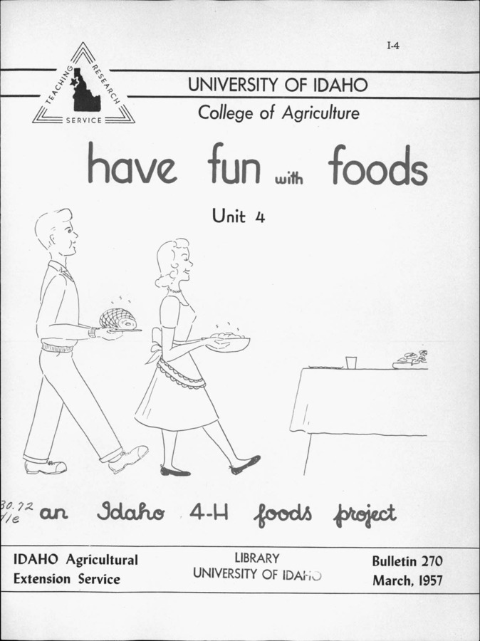 24p., Idaho Agriculture Extension Service, Bulletin No. 270, March 1957