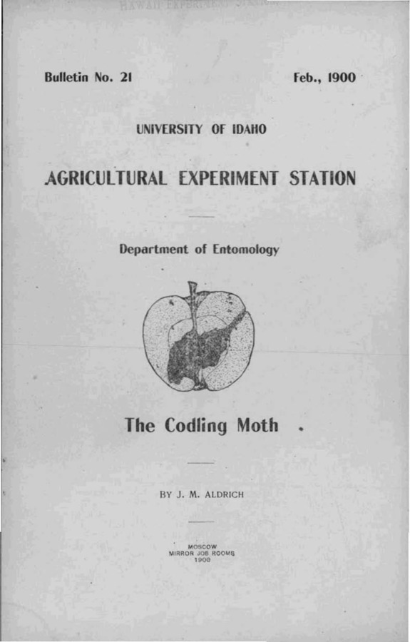 Idaho Agricultural Experiment Station,  Bulletin No. 021, 1900