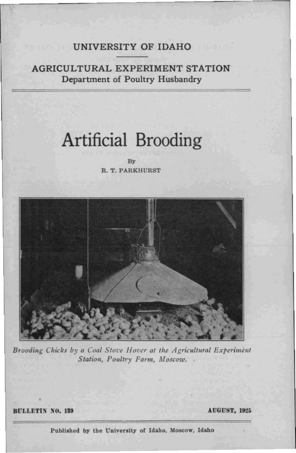 Idaho Agricultural Experiment Station,  Bulletin No. 139, 1925