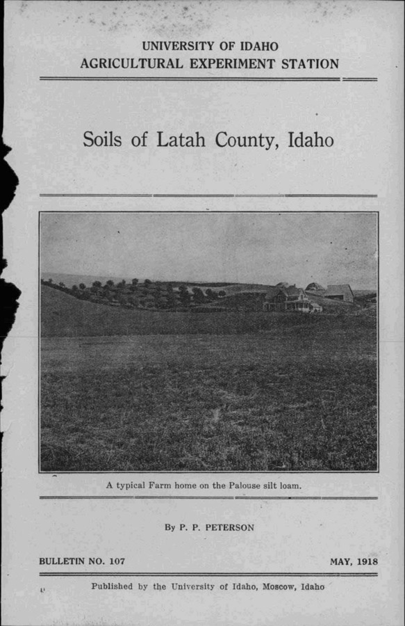 Idaho Agricultural Experiment Station,  Bulletin No. 107, 1918