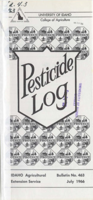 Bulletin no. 463 Moscow, Idaho :University of Idaho, College of Agriculture,1966.  [prepared by Roland W. Portman].  1 sheet :ill. ;31 x 23 cm., folded to 23 / 11 cm.
