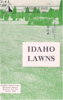 Bulletin no. 464 Moscow, Idaho :University of Idaho, College of Agriculture,1966.  [prepared by Anton S. Horn ... et al.].  12 p. ;23 cm.