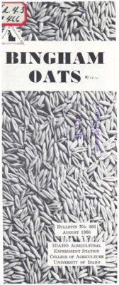 Bulletin no. 466 Moscow, Idaho :University of Idaho, College of Agriculture,1966.  [Frank C. Petr].  1 folded sheet (7 p.) :ill. ;23 cm.