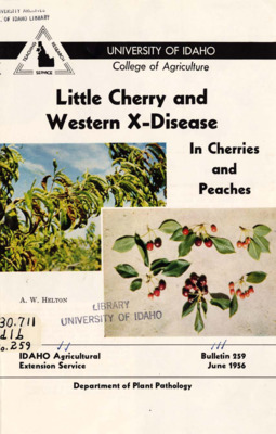 12p., Idaho Agriculture Extension Service, Bulletin No. 259 June 1956