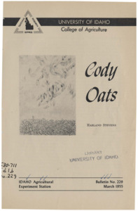 4p., Idaho Agricultural Experiment Station, Bulletin 229, March 1955.