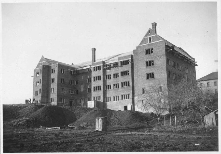 Forney Hall under construction.