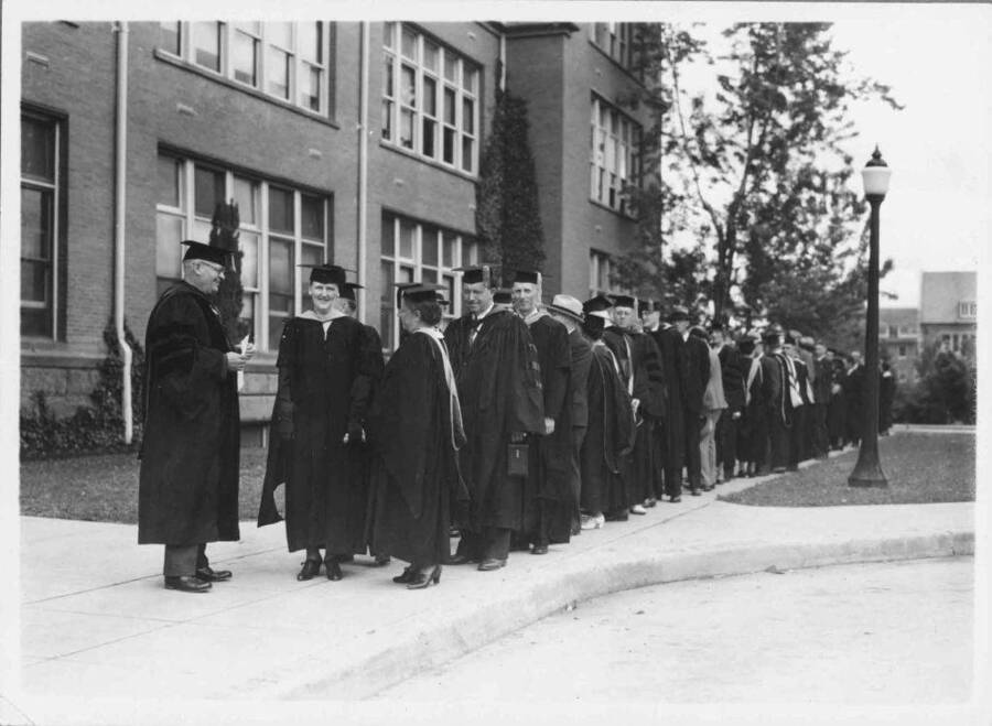 Beginning of an academic procession.