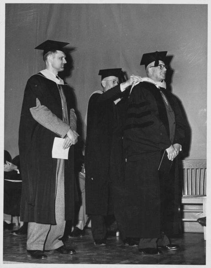 William Perkins receiving honorary degree.