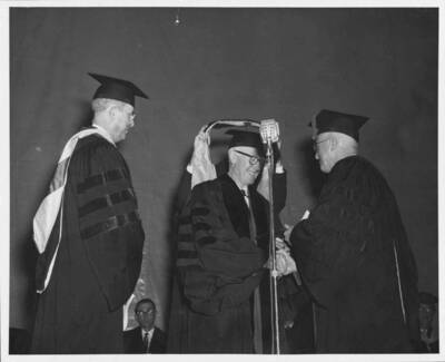 Judge William Healy receives honorary Doctorate of Law degree.