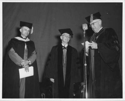 Mark Kulp receiving honorary Doctorate of Science degree.