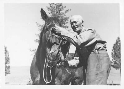 John Warren Brigham, Founder, University of Idaho, 1889, awarded honorary degree 1939. Portrait.