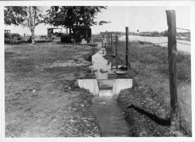 Water runoff coming from the McNeil Pumping Plant.