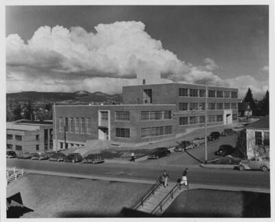 Engineering Classroom Building during construction.