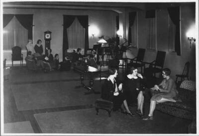 Living room in Hays Hall.